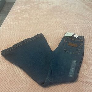 Wrangler retro bell bottom jeans